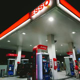 Gas station iPhone wallpaper