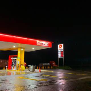 Gas station iPhone wallpaper