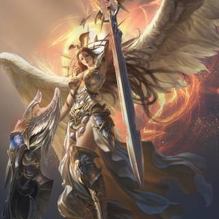 iPhone angel wallpaper