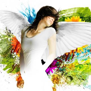 iPhone angel wallpaper