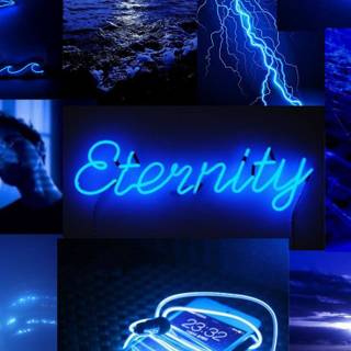 Dark blue aesthetic phone wallpaper