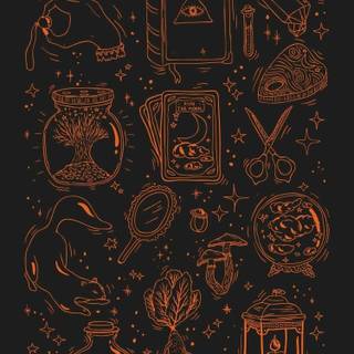 Witchy iPhone wallpaper