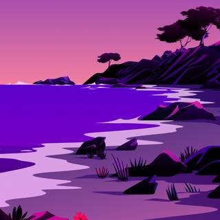 Beach iPhone 13 wallpaper