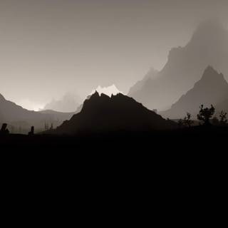 Black minimalistic phone wallpaper