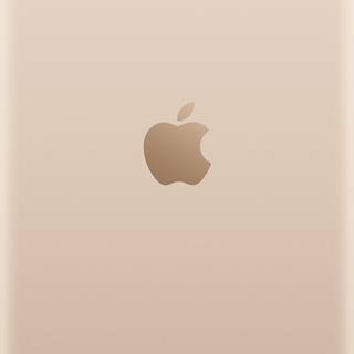 Golden iPhone logo wallpaper