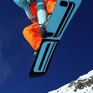Skiing phone wallpaper