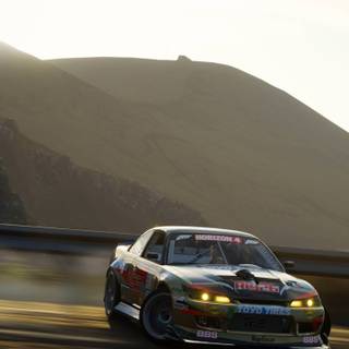 Car drifting phone wallpaper