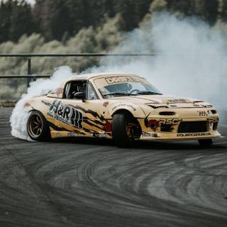 Car drifting phone wallpaper