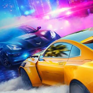 Car drifting phone wallpaper