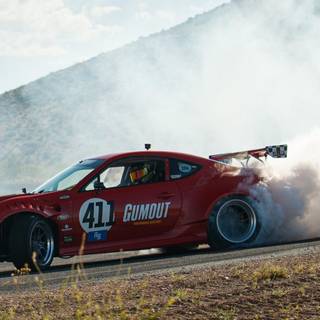 Car drifting phone wallpaper