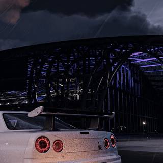 Car drifting phone wallpaper