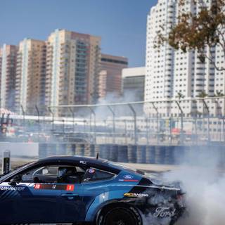 Car drifting phone wallpaper