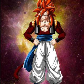 Gogeta SSJ4 phone wallpaper