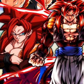 Gogeta SSJ4 phone wallpaper