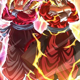 Gogeta SSJ4 phone wallpaper