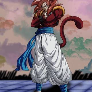 Gogeta SSJ4 phone wallpaper