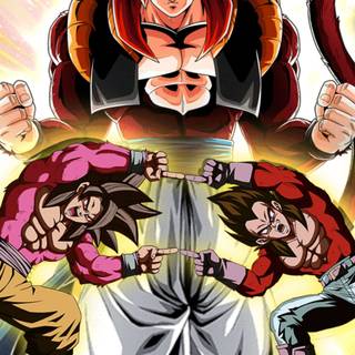 Gogeta SSJ4 phone wallpaper