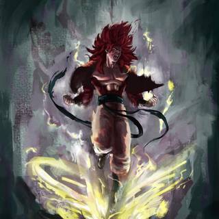 Gogeta SSJ4 phone wallpaper