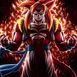Gogeta SSJ4 phone wallpaper