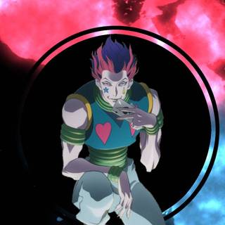 Glowing anime phone wallpaper