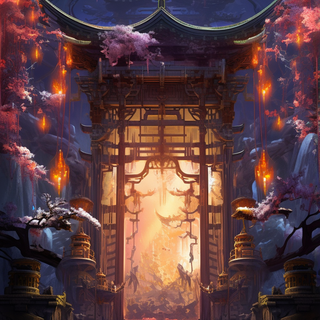 Glowing anime phone wallpaper