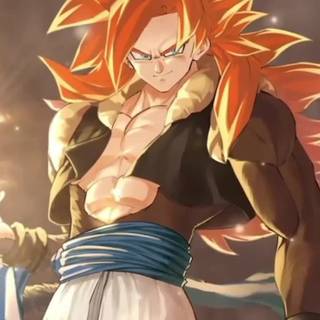 Gogeta SSJ4 phone wallpaper