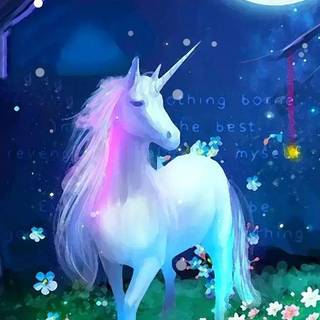 Cute unicorn phone wallpaper