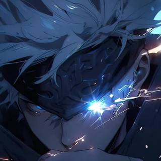 Glowing anime phone wallpaper