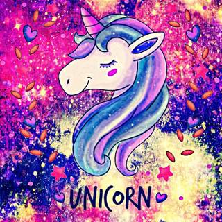 Cute unicorn phone wallpaper