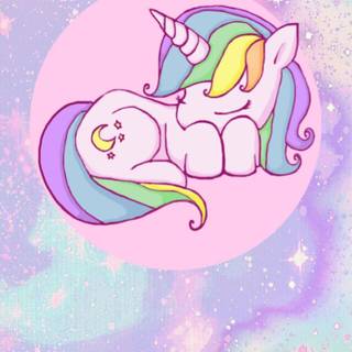 Cute unicorn phone wallpaper