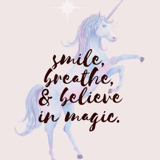 Cute unicorn phone wallpaper