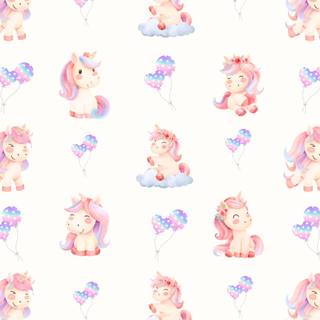Cute unicorn phone wallpaper