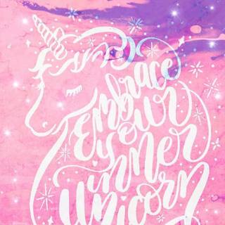 Cute unicorn phone wallpaper