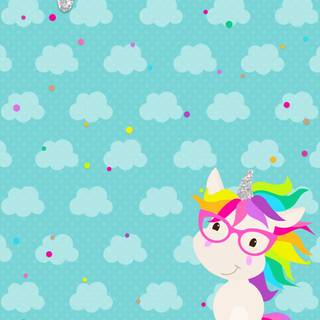 Cute unicorn phone wallpaper