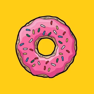 Yellow donut wallpaper