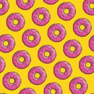 Yellow donut wallpaper