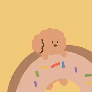 Yellow donut wallpaper