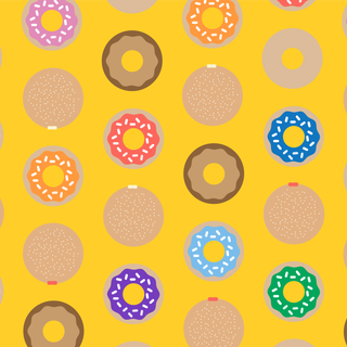 Yellow donut wallpaper