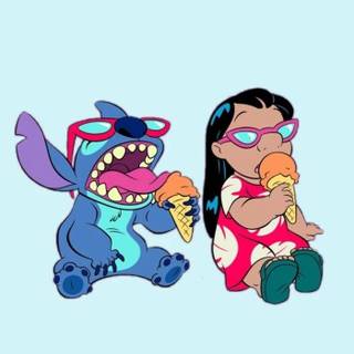 Stitch Ice Cream wallpaper