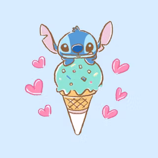 Stitch Ice Cream wallpaper
