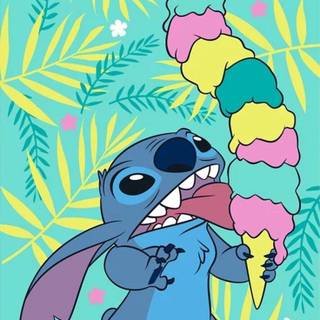 Stitch Ice Cream wallpaper