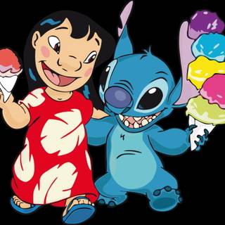 Stitch Ice Cream wallpaper