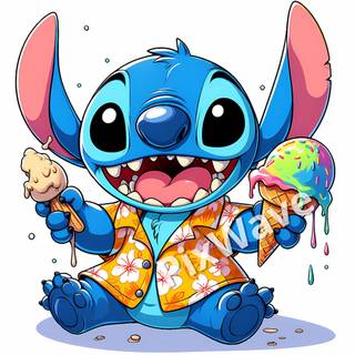 Stitch Ice Cream wallpaper