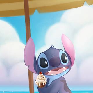 Stitch Ice Cream wallpaper