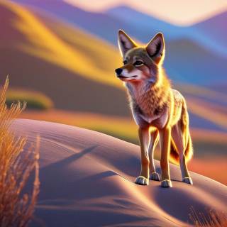 Golden jackal wallpaper