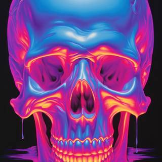 Female skull wallpaper