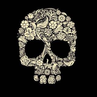 Female skull wallpaper