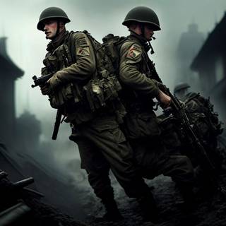 Gritty military wallpaper