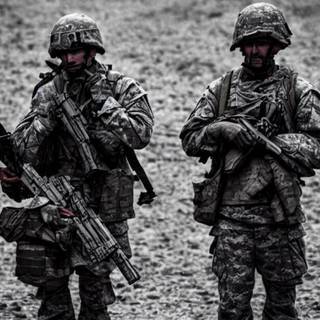 Gritty military wallpaper