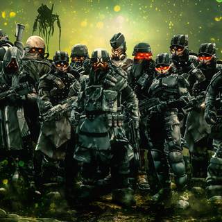 Gritty military wallpaper